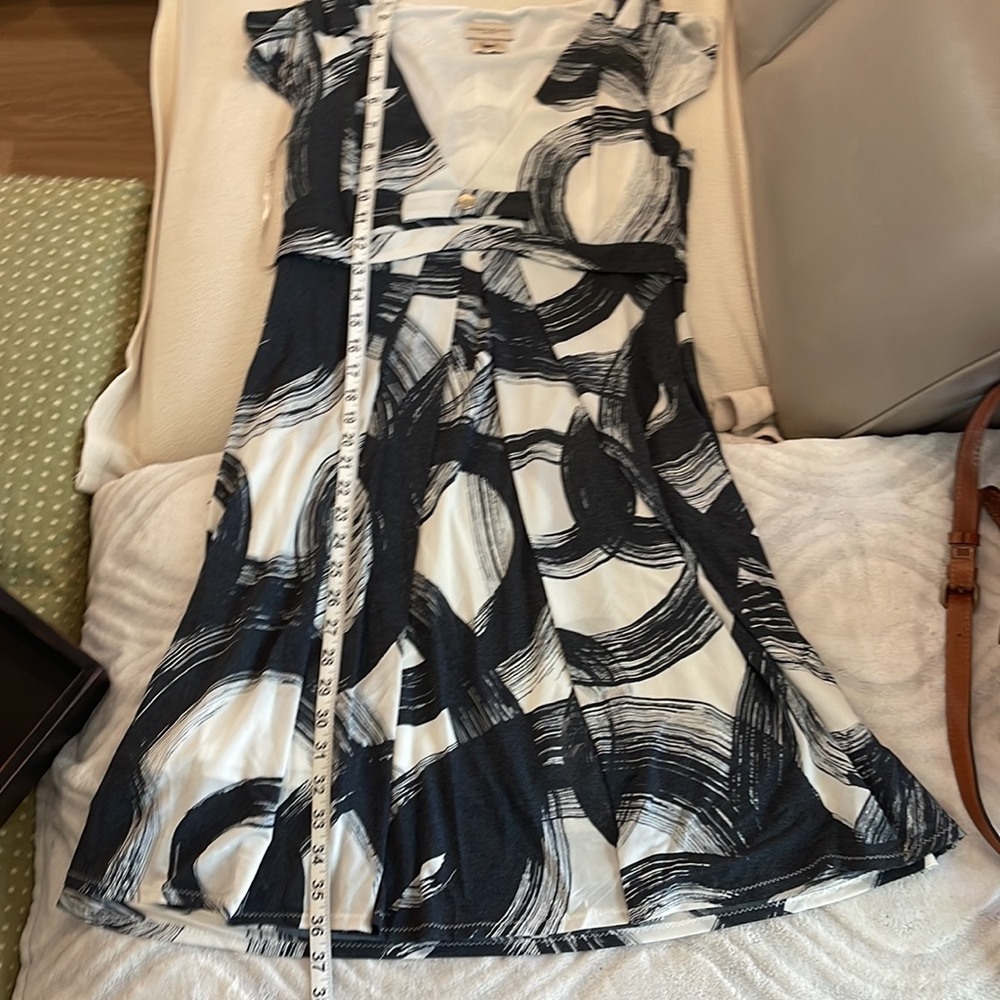 Karen Millen grey, cream dress.  Price reduced